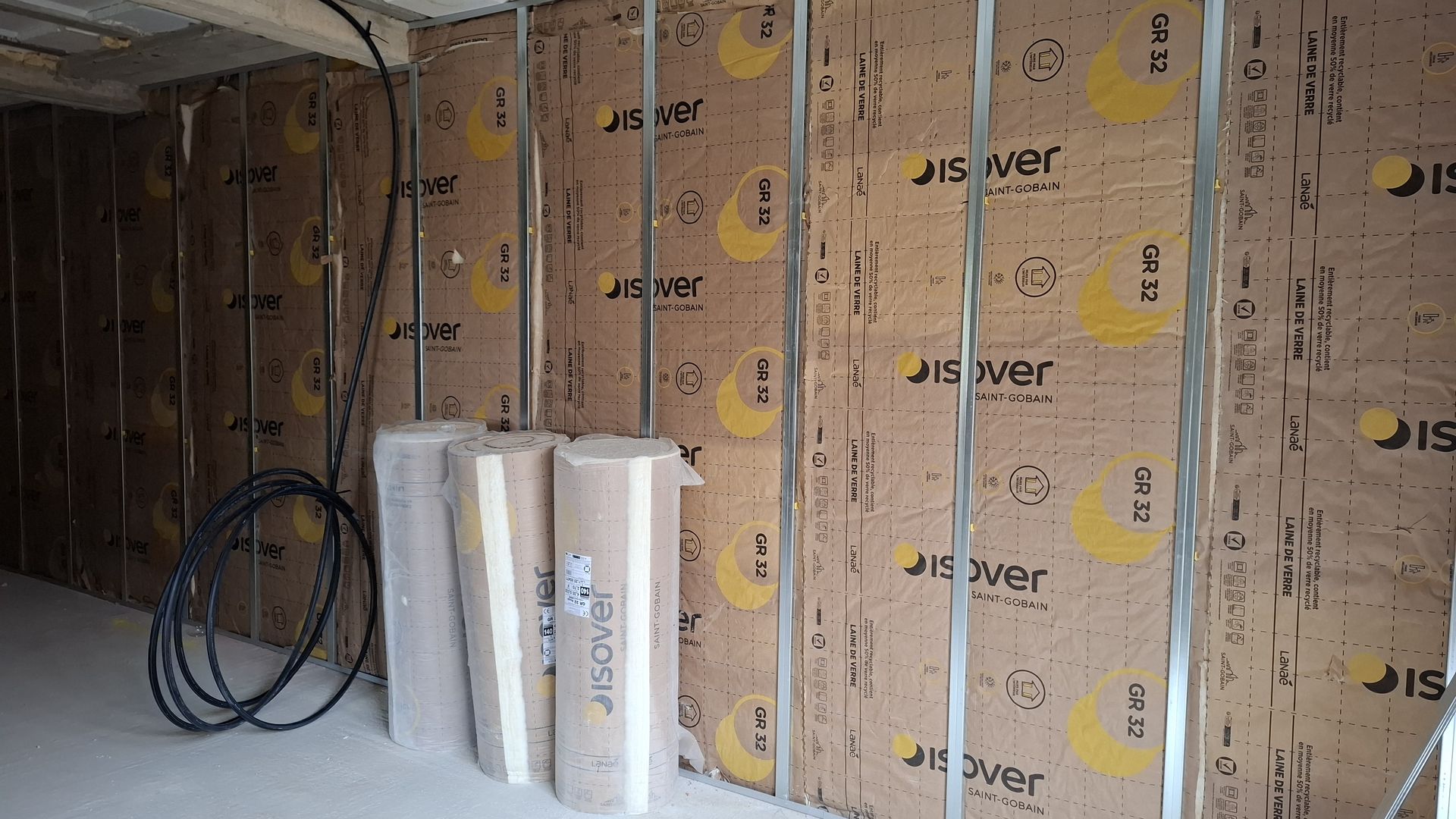 isoaltion intérieure laine de verre GR32 140mm cunhabatiment.fr