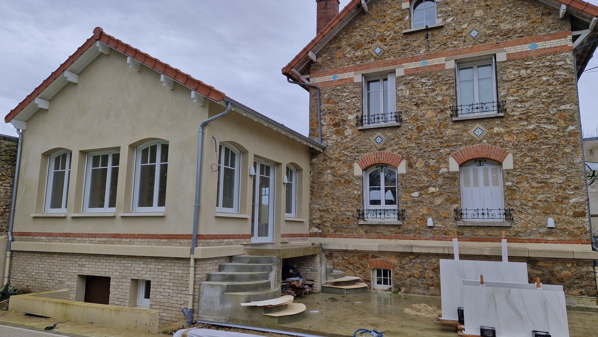 ravalement de façade ton pierre extension cunhabatiment.fr