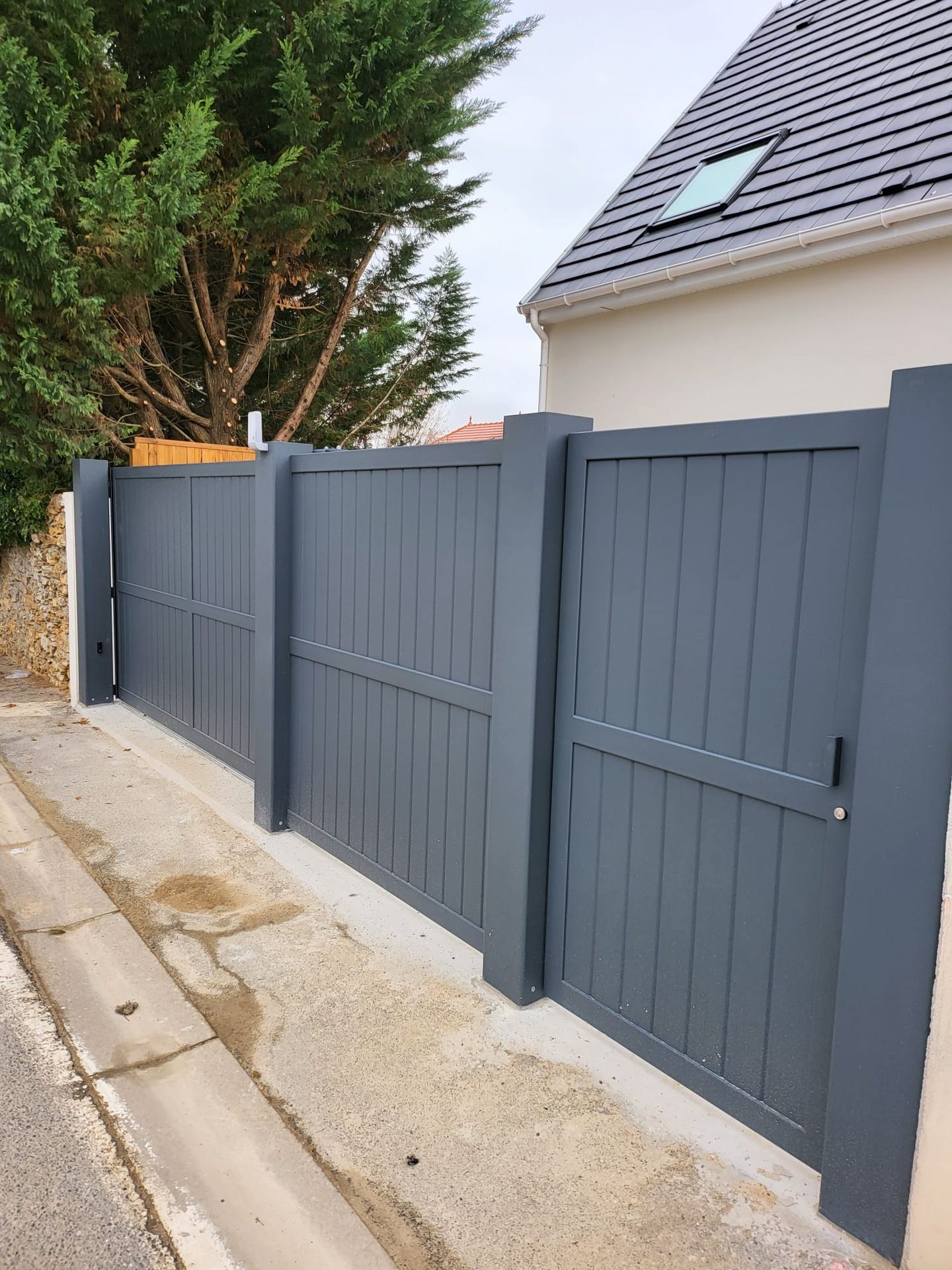 portail coulissant avec portillon cunhabatiment.fr